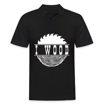 Wood Saw Furniture Workshop Woodworking - Männer Poloshirt - Schwarz - Vorne - Kai (181cm)