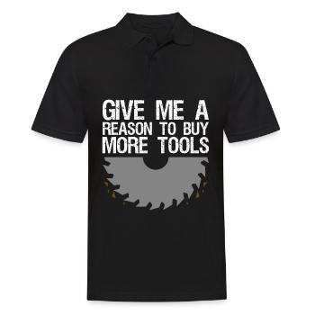 Dad DIY Workshop Craftsman Tools - Männer Poloshirt - Schwarz - Vorne - Kai (181cm)