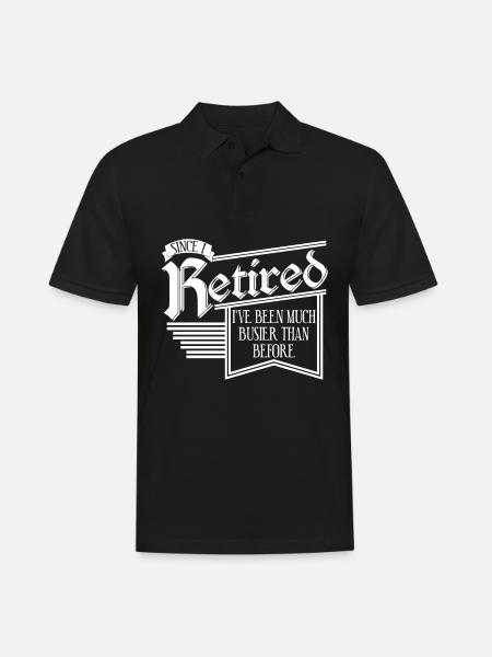 Annuity Retirement Pension Pensioner - Men's Polo Shirt - black