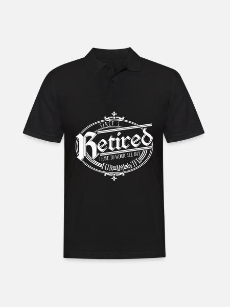 Retirement Pension Pensionier - Men's Polo Shirt - black