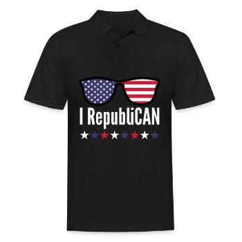 Conservative Republicans Republican - Männer Poloshirt - Schwarz - Vorne - Kai (181cm)