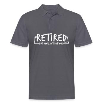Retirement Pension - Männer Poloshirt - Anthrazit - Vorne - Nico (186cm)