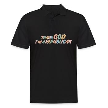 Conservative Republican Republicans Vote - Männer Poloshirt - Schwarz - Vorne - Kai (181cm)