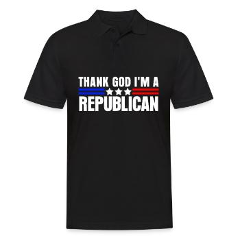 Republican Republicans Conservative Vote - Männer Poloshirt - Schwarz - Vorne - Kai (181cm)