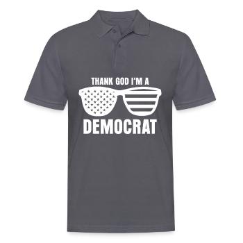Démocratie Démocrate Vote démocratique - Polo Homme - charbon - Devant - Nico (186cm)