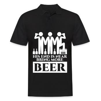 Bière Groom Best Man Ggarçons d’honneur Mariée - Polo Homme - noir - Devant - Kai (181cm)