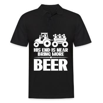 Best Man Groomsmen Bride Beer Groom - Männer Poloshirt - Schwarz - Vorne - Kai (181cm)
