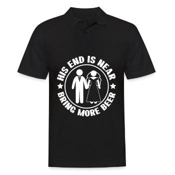 Groomsmen Bride Beer Groom Best Man - Männer Poloshirt - Schwarz - Vorne - Kai (181cm)