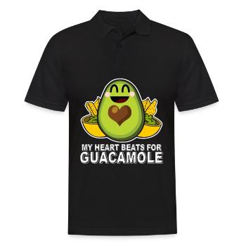 Guacamole Avocado Tortilla Chips - Men's Polo Shirt - black - Front - Kai (181cm)
