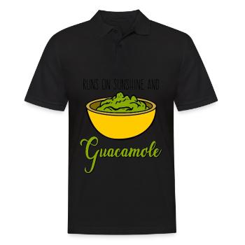 Avocado Guacamole Bowl Tortilla Chips - Men's Polo Shirt - black - Front - Kai (181cm)