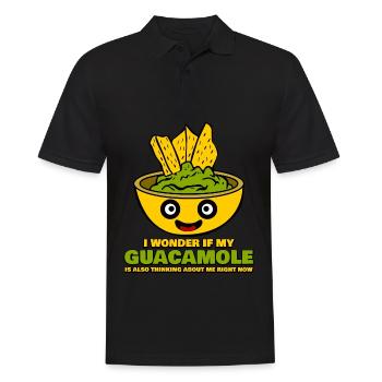 Tortilla Chips Avocado Guacamole Bowl - Men's Polo Shirt - black - Front - Kai (181cm)