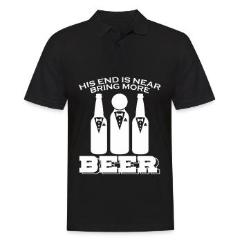 Groom Beer Best Man Groomsmen Bride - Männer Poloshirt - Schwarz - Vorne - Kai (181cm)