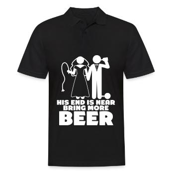 Groom Bride Beer Best Man Groomsmen - Männer Poloshirt - Schwarz - Vorne - Kai (181cm)