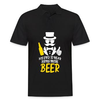Groomsmen Groom Beer Best Man - Männer Poloshirt - Schwarz - Vorne - Kai (181cm)