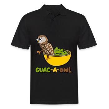 Guacamole Owl Tortilla Chips Avocado - Men's Polo Shirt - black - Front - Kai (181cm)