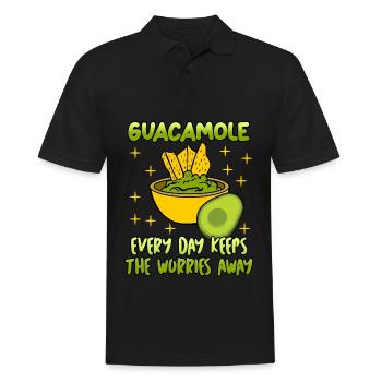 Tortilla Chips Avocado Guacamole - Men's Polo Shirt - black - Front - Kai (181cm)