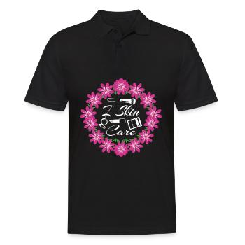 Sunscreen Skin Care Serum Face Mask - Men's Polo Shirt - black - Front - Kai (181cm)