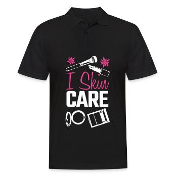 Serum Sunscreen Skin Care Face Mask - Men's Polo Shirt - black - Front - Kai (181cm)