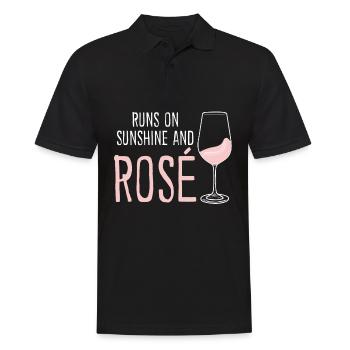 Vino Rosé Red Wine Glasses - Männer Poloshirt - Schwarz - Vorne - Kai (181cm)