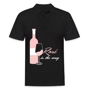 Red Wine Glasses Vino Rosé - Männer Poloshirt - Schwarz - Vorne - Kai (181cm)