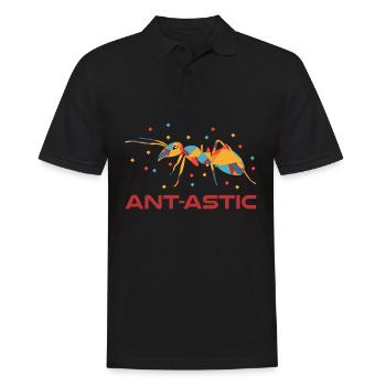 Ant Ants - Men's Polo Shirt - black - Front - Kai (181cm)
