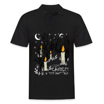 Bougies Arbres Bougie Lune Chandeliers - Polo Homme - noir - Devant - Kai (181cm)
