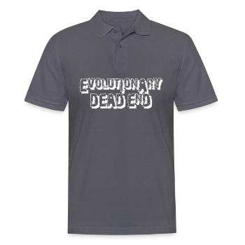 Darwin Darwinism Misanthrope - Men's Polo Shirt - charcoal grey - Front - Nico (186cm)