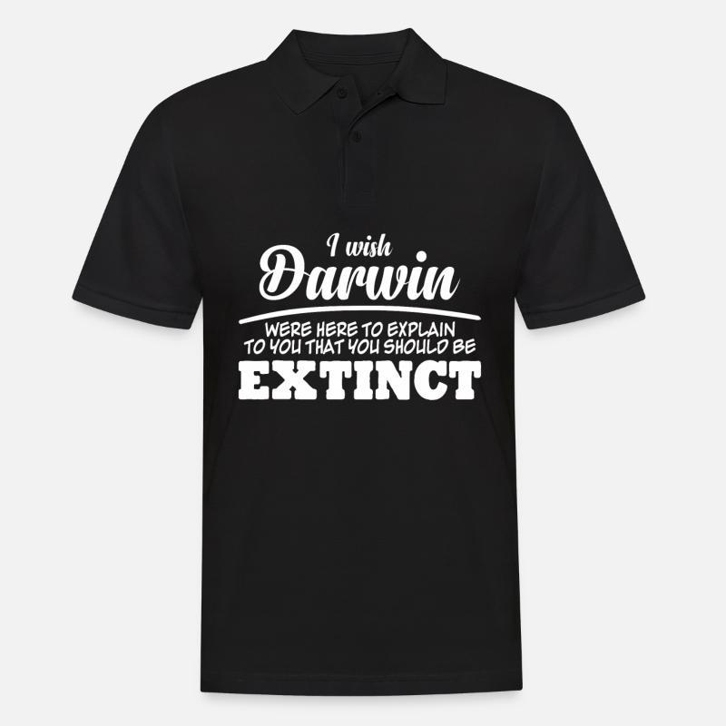 Prix Darwin Darwinisme Misanthrope - Polo Homme - noir