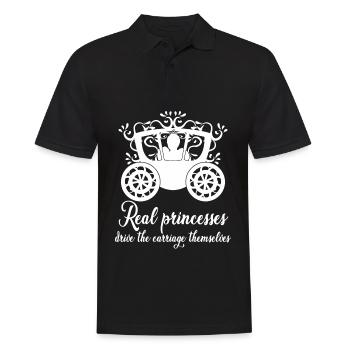 Horse Carriage Coachman Horses Coachmen - Men's Polo Shirt - black - Front - Kai (181cm)