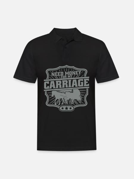 Cochers Cocher de calèche - Polo Homme - noir