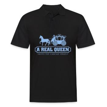 Horse Carriage Coachmen Joke Coachman - Men's Polo Shirt - black - Front - Kai (181cm)