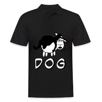 Sheep and Dog - Men's Polo Shirt - black - Front - Kai (181cm)