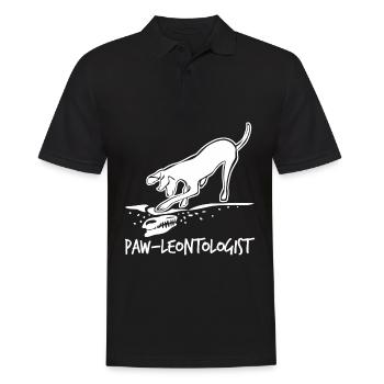 Chiens Dinosaures Chien Dinosaure - Polo Homme - noir - Devant - Kai (181cm)