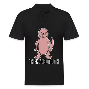 Naked Mole Rat Joke - Männer Poloshirt - Schwarz - Vorne - Kai (181cm)
