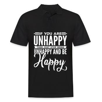 Unhappy Sarcasm Misanthrope Sarcasm Goth - Männer Poloshirt - Schwarz - Vorne - Kai (181cm)