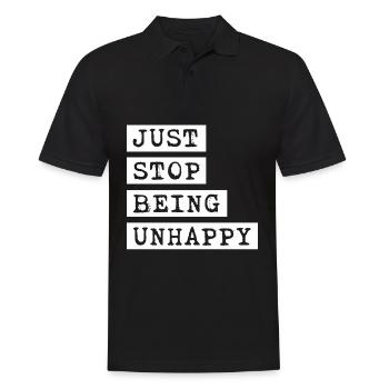 Misanthrope Sarcasm Unhappy Goth - Männer Poloshirt - Schwarz - Vorne - Kai (181cm)