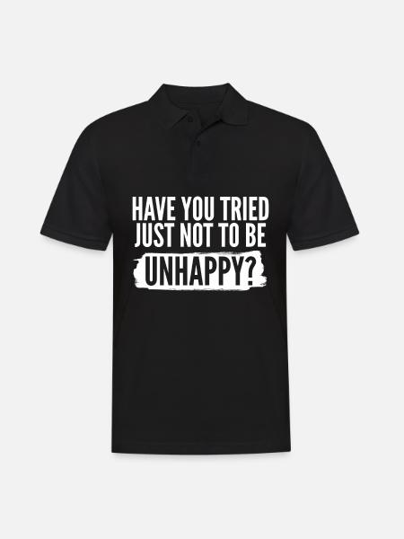 Goth Sarcasm Sarcastic Misanthrope - Men's Polo Shirt - black
