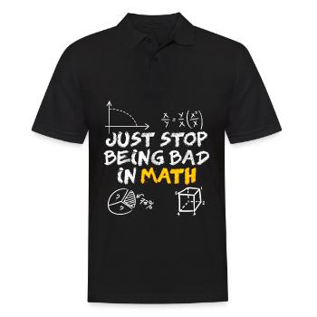 Maths Mathematics Physics Teacher Math - Männer Poloshirt - Schwarz - Vorne - Kai (181cm)