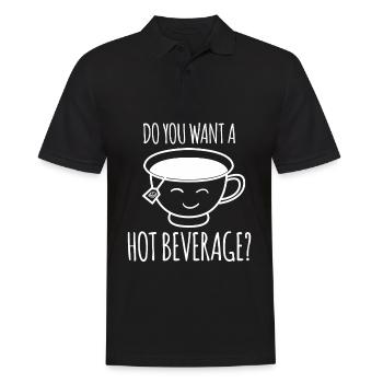 Teapot Tea Cup Tea Mug Tea Bag - Men's Polo Shirt - black - Front - Kai (181cm)