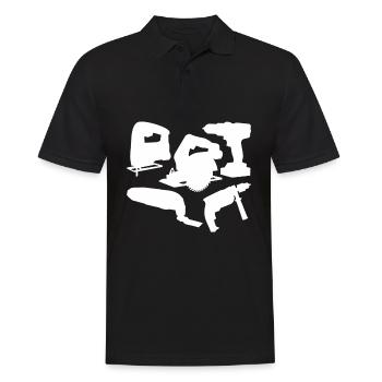 Power Tools Electric Tools Tool - Men's Polo Shirt - black - Front - Kai (181cm)