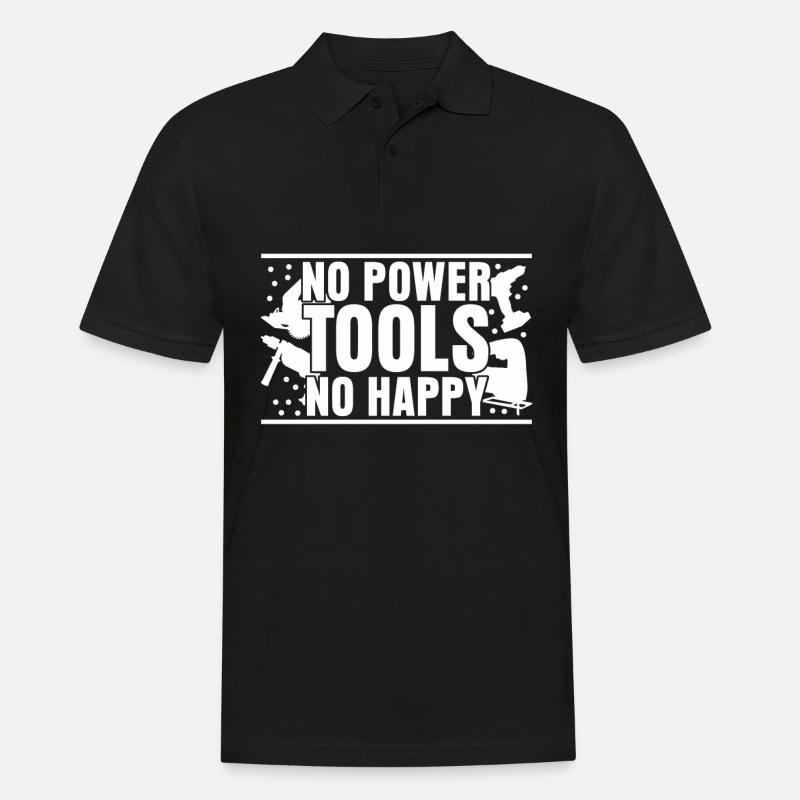 Power Tools Best Electric Tools - Männer Poloshirt - Schwarz