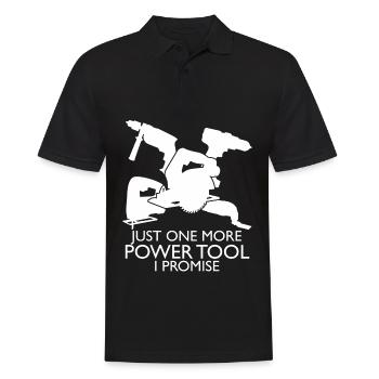Power Tools Electric Tools - Men's Polo Shirt - black - Front - Kai (181cm)