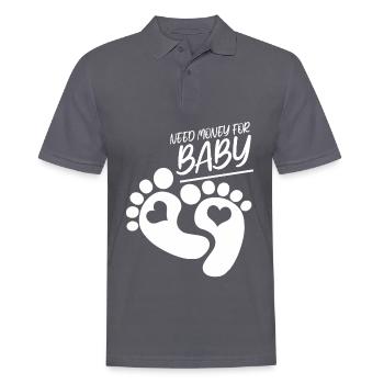 Expecting Baby Mother Pregnant Pregnancy - Männer Poloshirt - Anthrazit - Vorne - Nico (186cm)