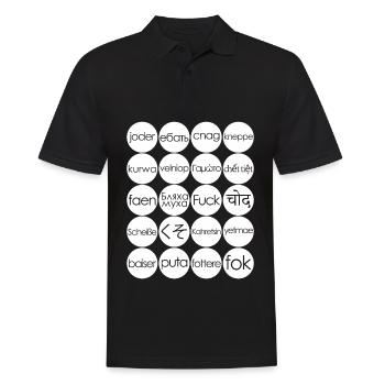 Misanthropist Curse Words Misanthrope - Männer Poloshirt - Schwarz - Vorne - Kai (181cm)