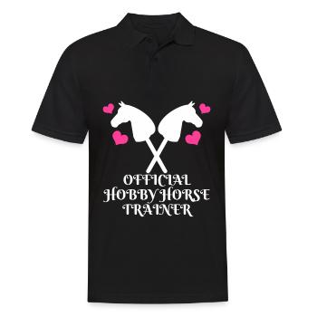 Hobby Horse Hobby Horsing Hobbyhorse - Men's Polo Shirt - black - Front - Kai (181cm)