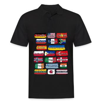 Curse Words Misanthropist Misanthrope - Männer Poloshirt - Schwarz - Vorne - Kai (181cm)