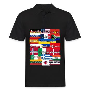 Grumpy Misanthrope Curse Words - Männer Poloshirt - Schwarz - Vorne - Kai (181cm)