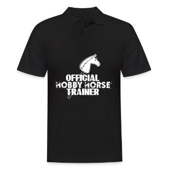 Hobbyhorse Hobby Horse Hobby Horsing - Männer Poloshirt - Schwarz - Vorne - Kai (181cm)