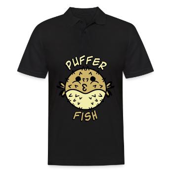 Puffer Fish Pufferfish - Männer Poloshirt - Schwarz - Vorne - Kai (181cm)