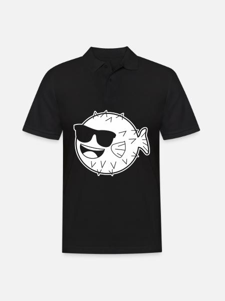 Puffer Fish Sunglasses Pufferfish - Men's Polo Shirt - black